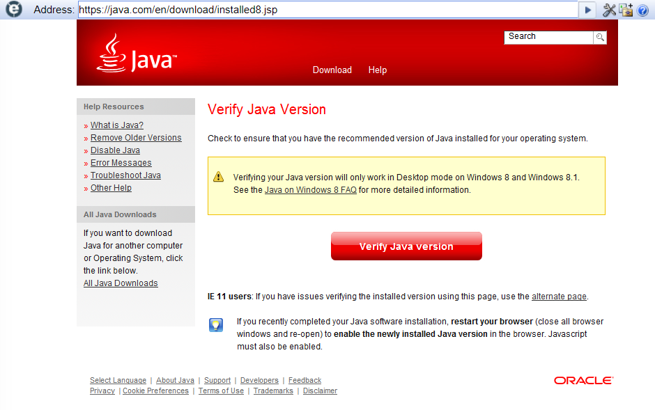 ie will not install java plugin